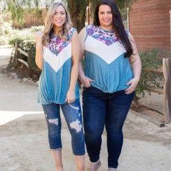 Boutique Simplified Divine Intervention Sleeveless Top