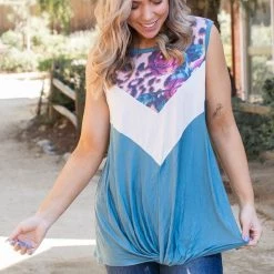 Boutique Simplified Divine Intervention Sleeveless Top