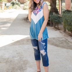 Boutique Simplified Divine Intervention Sleeveless Top