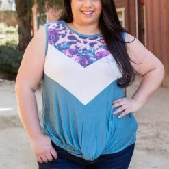 Boutique Simplified Divine Intervention Sleeveless Top