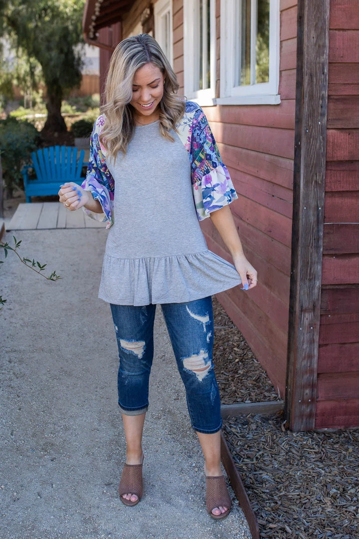 Boutique Simplified Believe In Yourself Ruffle Sleeve Top Tops 5 Boutique Simplified Believe In Yourself Ruffle Sleeve Top Tops