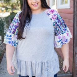 Boutique Simplified Believe In Yourself Ruffle Sleeve Top Tops 12 Boutique Simplified Believe In Yourself Ruffle Sleeve Top Tops