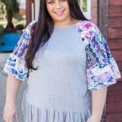 Boutique Simplified Believe In Yourself Ruffle Sleeve Top Tops