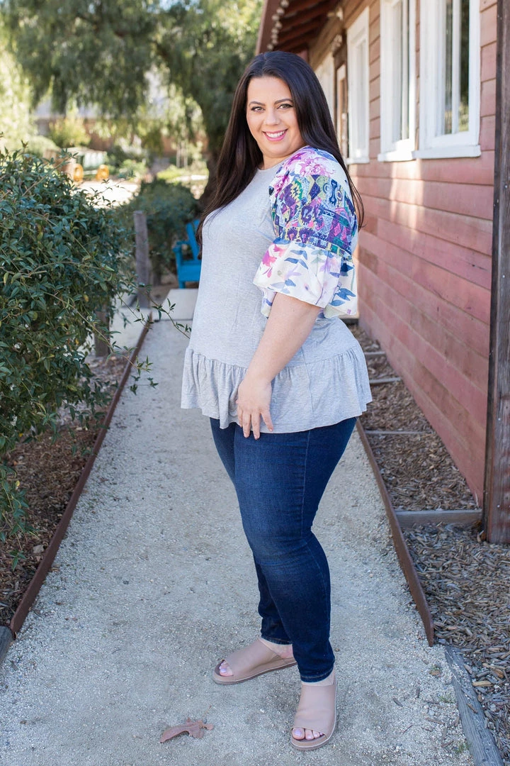 Boutique Simplified Believe In Yourself Ruffle Sleeve Top Tops 7 Boutique Simplified Believe In Yourself Ruffle Sleeve Top Tops