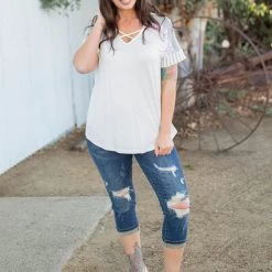 Boutique Simplified Tops Be My Baby Short Sleeve Top