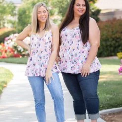 Boutique Simplified Spots Of Neon Ruffled Tank Tops 12 Boutique Simplified Spots Of Neon Ruffled Tank Tops