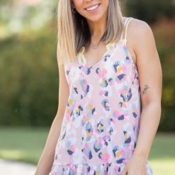 Boutique Simplified Spots Of Neon Ruffled Tank Tops 13 Boutique Simplified Spots Of Neon Ruffled Tank Tops