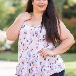 Boutique Simplified Spots Of Neon Ruffled Tank Tops 16 Boutique Simplified Spots Of Neon Ruffled Tank Tops