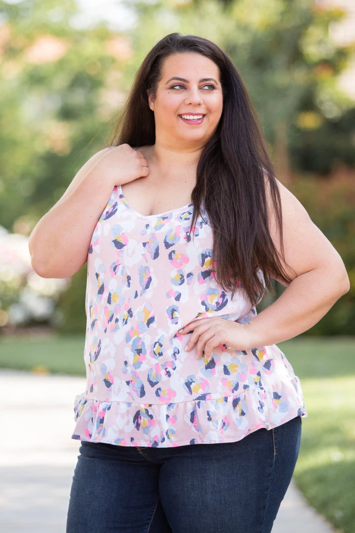 Boutique Simplified Spots Of Neon Ruffled Tank Tops 7 Boutique Simplified Spots Of Neon Ruffled Tank Tops