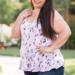 Boutique Simplified Spots Of Neon Ruffled Tank Tops 17 Boutique Simplified Spots Of Neon Ruffled Tank Tops