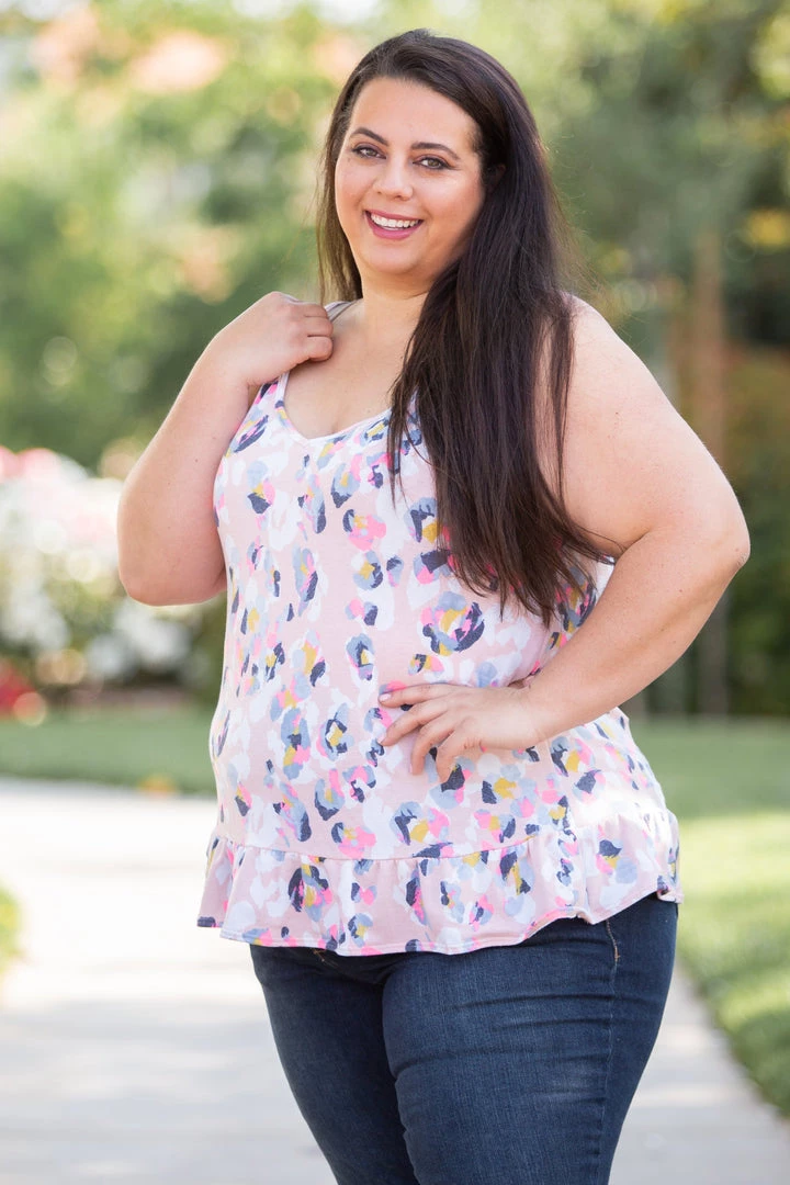 Boutique Simplified Spots Of Neon Ruffled Tank Tops 8 Boutique Simplified Spots Of Neon Ruffled Tank Tops