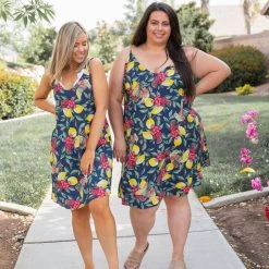 Boutique Simplified Raspberry Lemonade Summer Dress Dresses