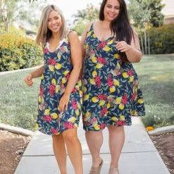 Boutique Simplified Raspberry Lemonade Summer Dress Dresses