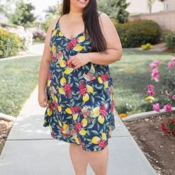 Boutique Simplified Raspberry Lemonade Summer Dress Dresses