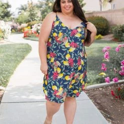 Boutique Simplified Raspberry Lemonade Summer Dress Dresses