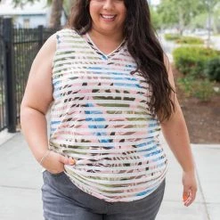 Boutique Simplified Subliminal Messages Sleeveless Top