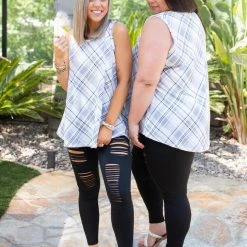 Boutique Simplified Plaid To Meet You Tank 13 Boutique Simplified Plaid To Meet You Tank