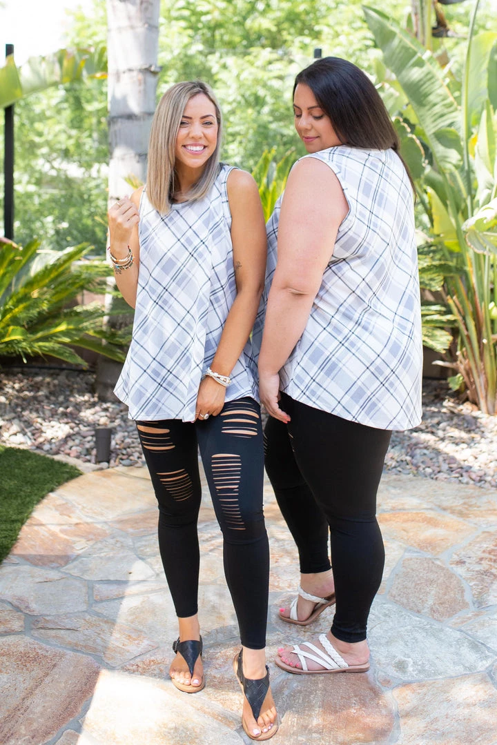 Boutique Simplified Plaid To Meet You Tank 4 Boutique Simplified Plaid To Meet You Tank