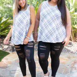 Boutique Simplified Plaid To Meet You Tank 14 Boutique Simplified Plaid To Meet You Tank