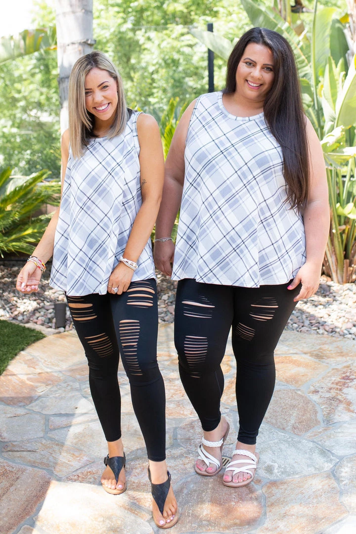 Boutique Simplified Plaid To Meet You Tank 5 Boutique Simplified Plaid To Meet You Tank