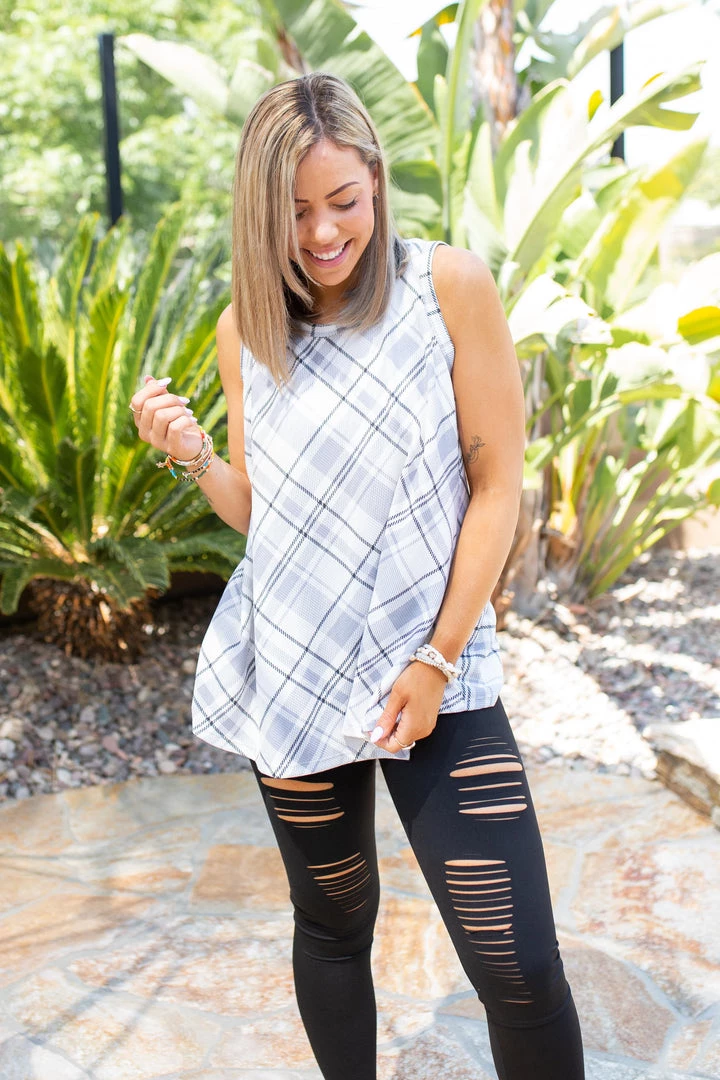 Boutique Simplified Plaid To Meet You Tank 6 Boutique Simplified Plaid To Meet You Tank