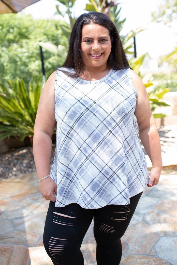 Boutique Simplified Plaid To Meet You Tank 1 Boutique Simplified Plaid To Meet You Tank