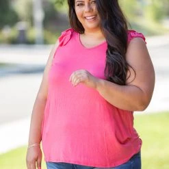 Boutique Simplified Added Touch Sleeveless Top