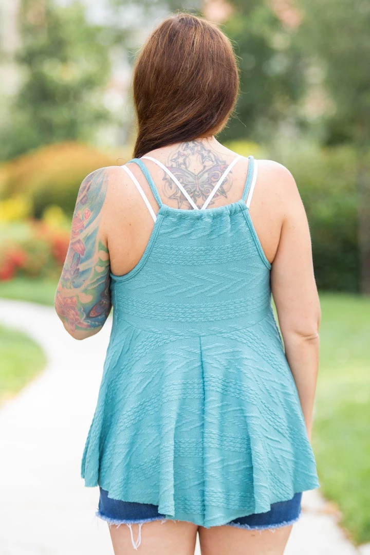 Boutique Simplified Tops My Teal Empire Sweater Tank 4 Boutique Simplified Tops My Teal Empire Sweater Tank