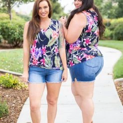 Boutique Simplified Pura Vida Sleeveless Top Tops