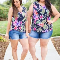 Boutique Simplified Pura Vida Sleeveless Top Tops