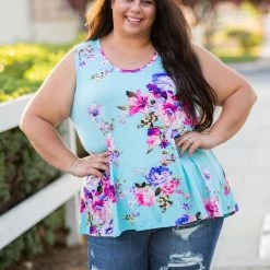 Boutique Simplified Marvelous Floral Tank Tops