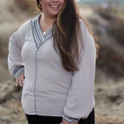 Boutique Simplified Wrapped In Love Pullover