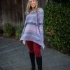 Boutique Simplified Floral Paths Long Sleeve Tunic