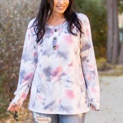 Boutique Simplified Angelic Vibes Long Sleeve Top