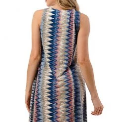 Ariella Zipper A-Line Pattern Dress