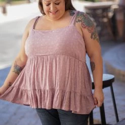 Boutique Simplified Blissful Blooms Tiered Tank