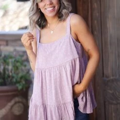 Boutique Simplified Blissful Blooms Tiered Tank