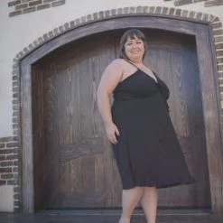 Boutique Simplified Heavenly Ruched Crinkle Dress