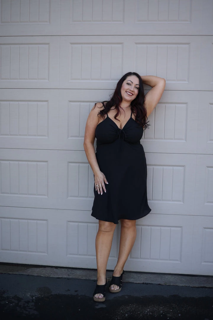 Boutique Simplified Heavenly Ruched Crinkle Dress 1 Boutique Simplified Heavenly Ruched Crinkle Dress