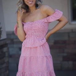 Boutique Simplified Picnic Party Sleeveless Dress Dresses