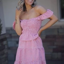 Boutique Simplified Picnic Party Sleeveless Dress Dresses