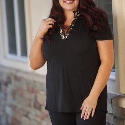 Boutique Simplified Tops A Little Wild Side Gabby