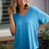 Boutique Simplified Tops Little Dreamer In Turquoise