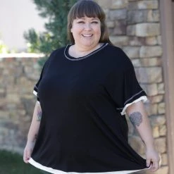 Boutique Simplified Tops Love You Out Loud Short Sleeve