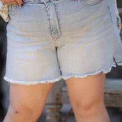 Boutique Simplified Bottoms Fair Maiden Braided Judy Blue Shorts