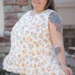 Boutique Simplified Tops Betty Rose Peplum