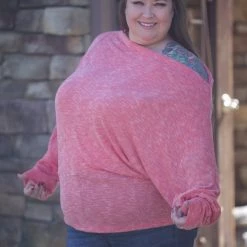 Boutique Simplified Whispers Of Love Dolman Tops