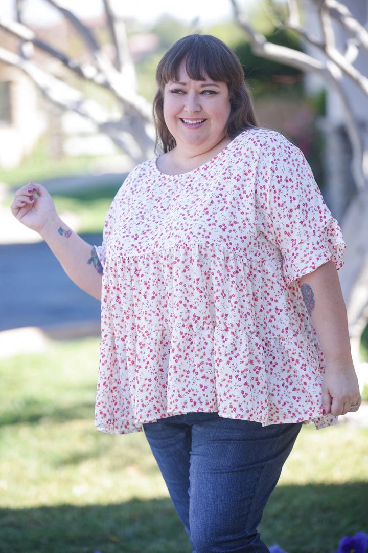 Boutique Simplified Tops Speckled With Love Babydoll 5 Boutique Simplified Tops Speckled With Love Babydoll