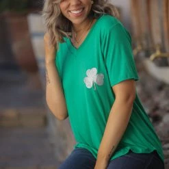 Boutique Simplified Galway Girl Short Sleeve Tops