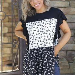 Boutique Simplified Obsessive Devotion Ruffled Short Sleeve Tops